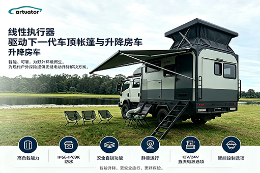 技术驱动露营升级｜电动推杆如何重塑车顶帐篷与房车升顶的控制体验